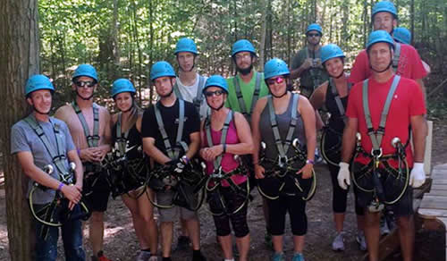 Team Building with rock climbing